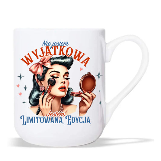 Kubek elegant – Nie jestem wyjątkowa, jestem limitowaną edycją - retro DZ10 - StoryCups.pl