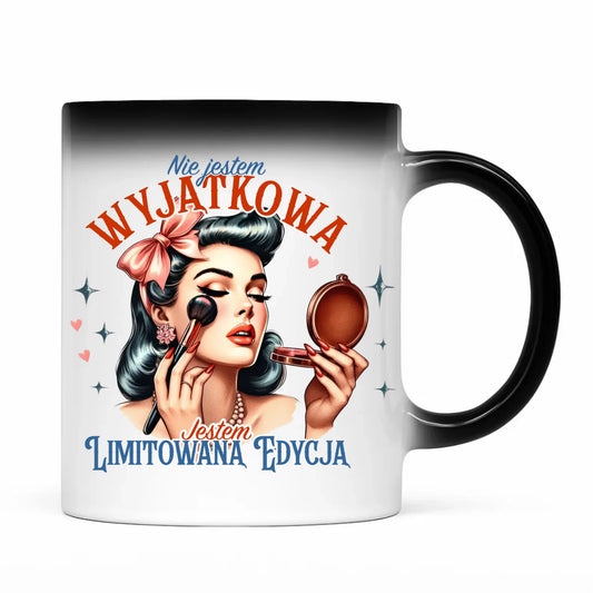 Kubek magiczny – Nie jestem wyjątkowa, jestem limitowaną edycją - retro DZ10 - StoryCups.pl