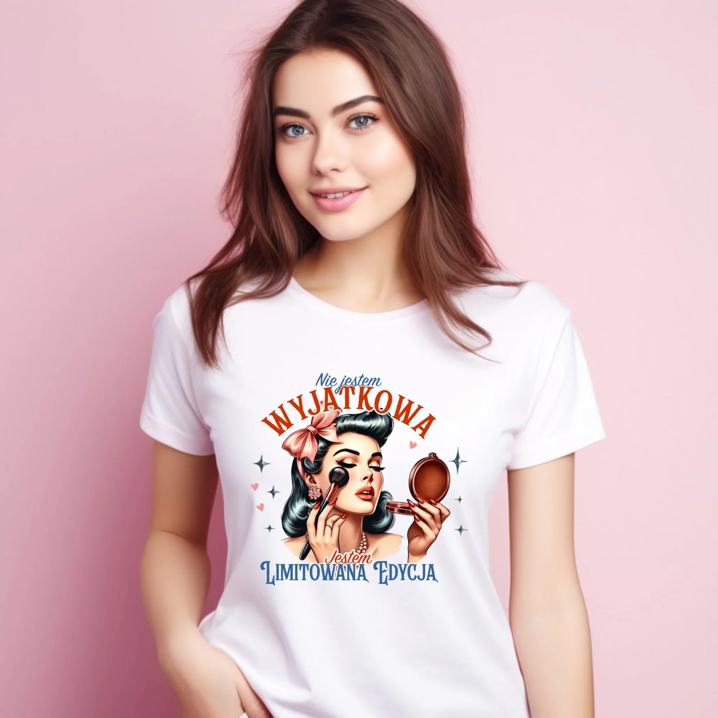 Koszulka damska – Nie jestem wyjątkowa, jestem limitowaną edycją - retro DZ10 - StoryCups.pl