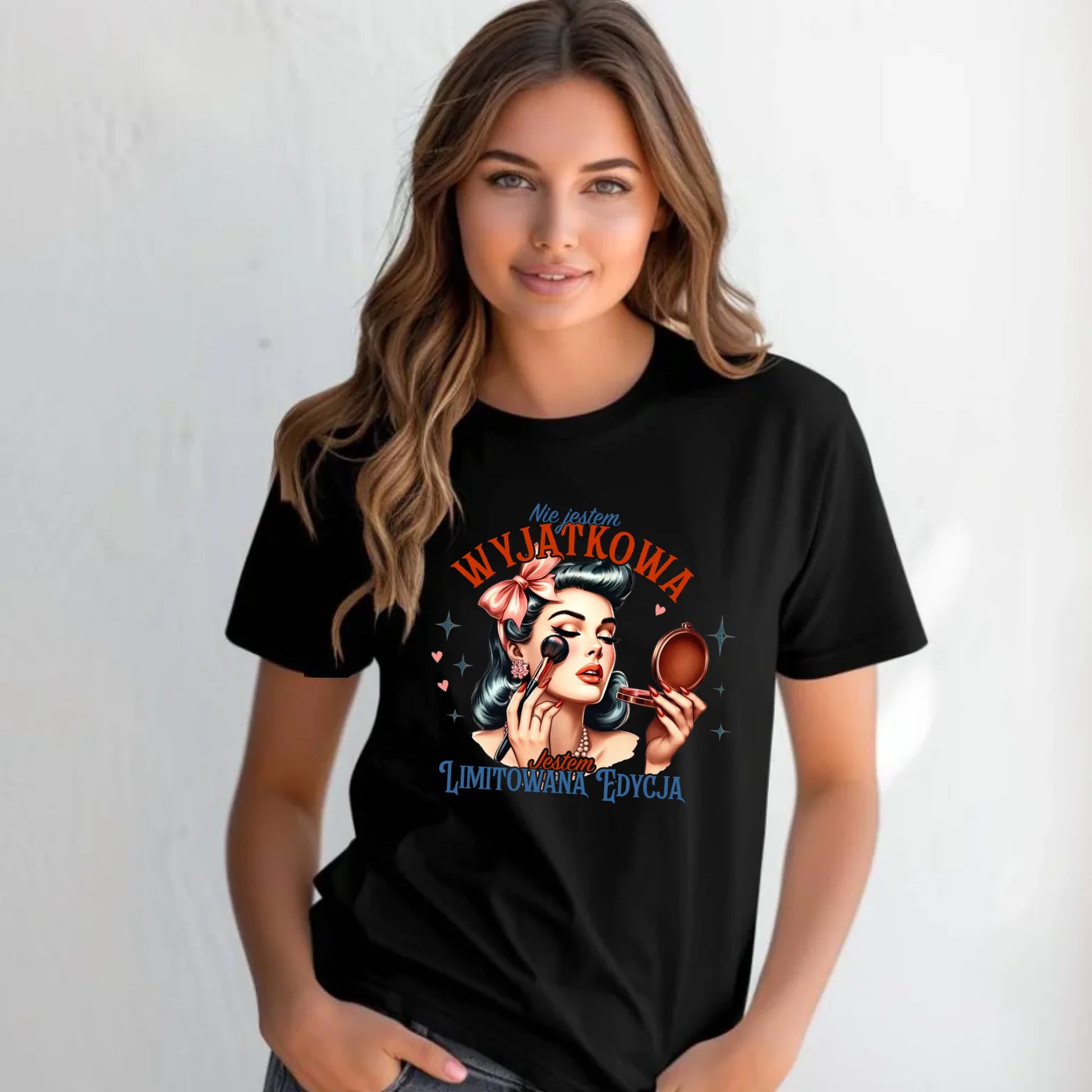 Koszulka damska – Nie jestem wyjątkowa, jestem limitowaną edycją - retro DZ10 - StoryCups.pl