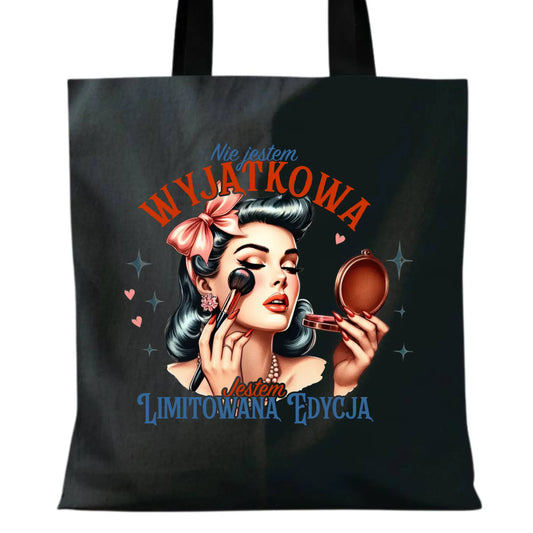 Torba – Nie jestem wyjątkowa, jestem limitowaną edycją - retro DZ10 - StoryCups.pl