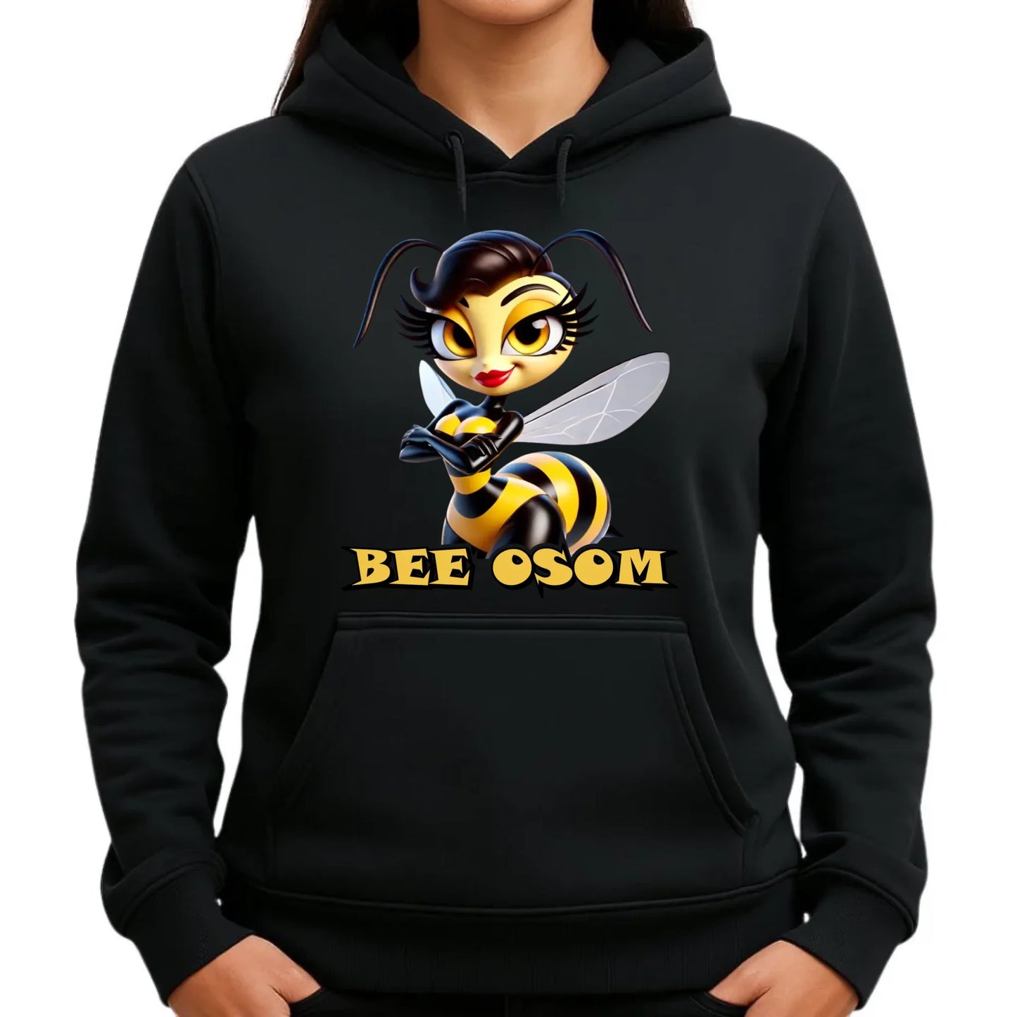 Bluza damska z kapturem - Bee Osom - Jestem niesamowita DZ11 - StoryCups.pl