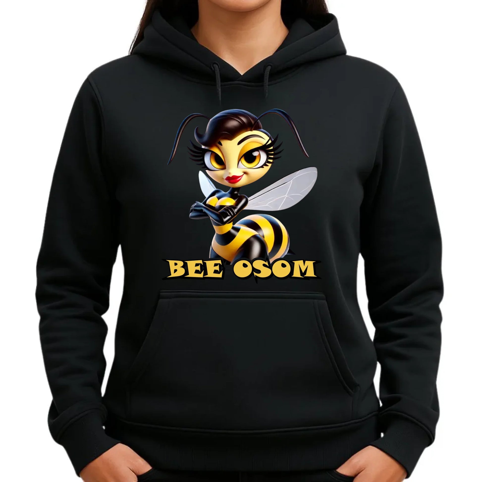 Bluza damska z kapturem - Bee Osom - Jestem niesamowita DZ11 - StoryCups.pl