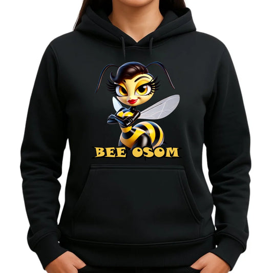 Bluza damska z kapturem - Bee Osom - Jestem niesamowita DZ11 - StoryCups.pl