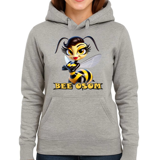 Bluza damska z kapturem - Bee Osom - Jestem niesamowita DZ11 - StoryCups.pl