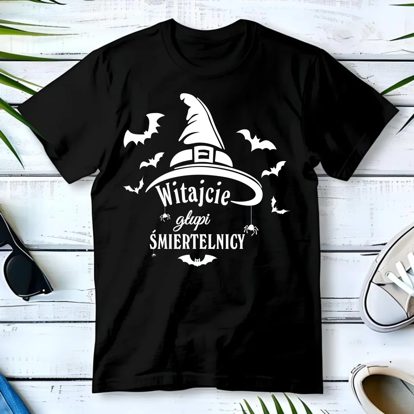 Koszulka męska na Halloween - Witajcie głupi śmiertelnicy HL23 - StoryCups.pl