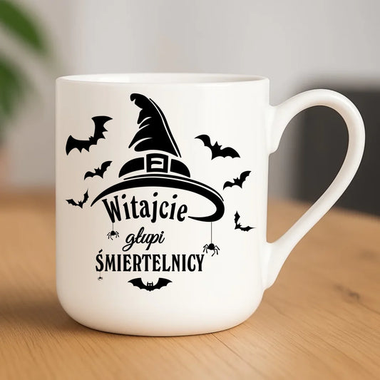 Kubek elegant na Halloween - Witajcie głupi śmiertelnicy HL23