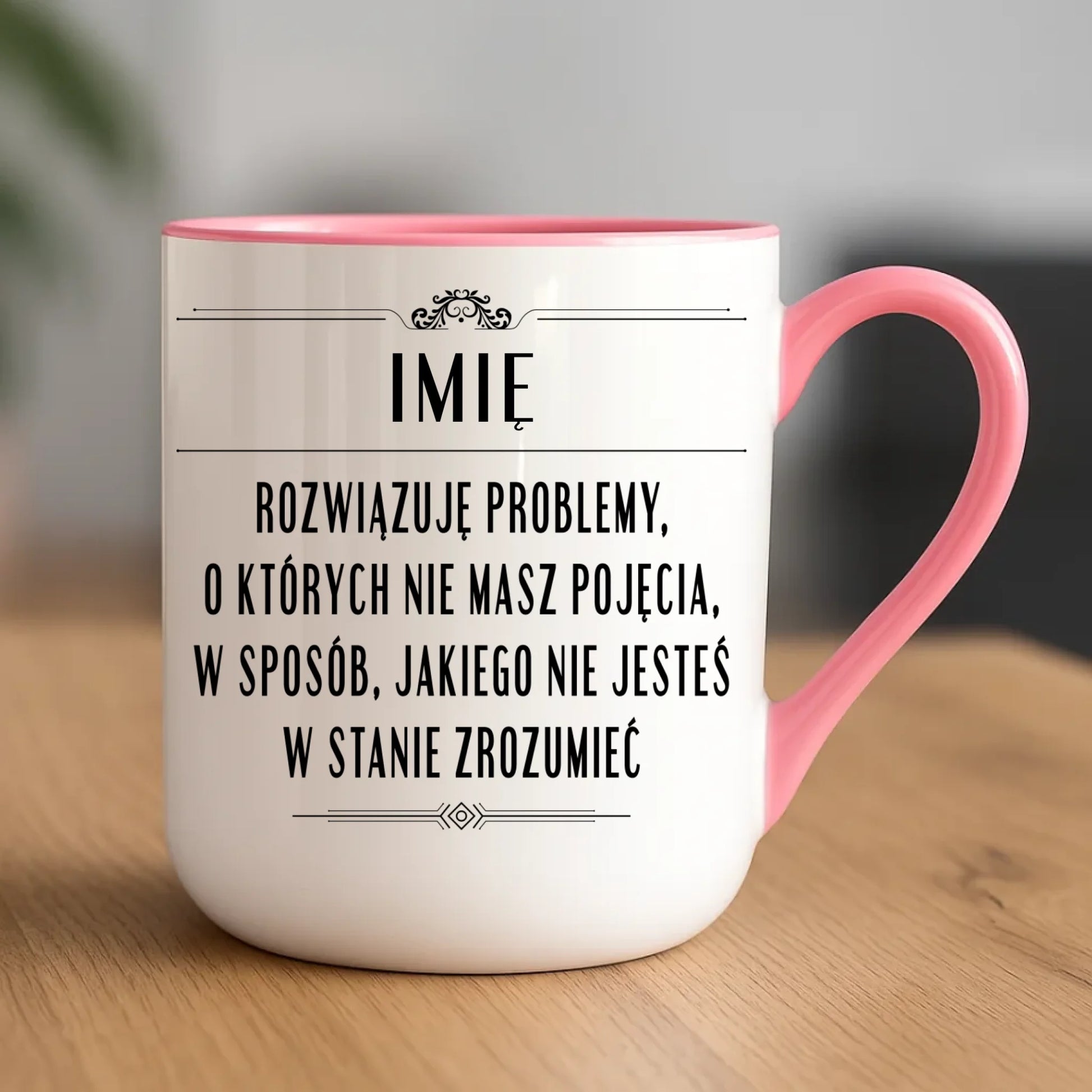 Kubek elegant - Rozwiązuję problemy, o których nie masz pojęcia - personalizowany DZ20 - StoryCups.pl