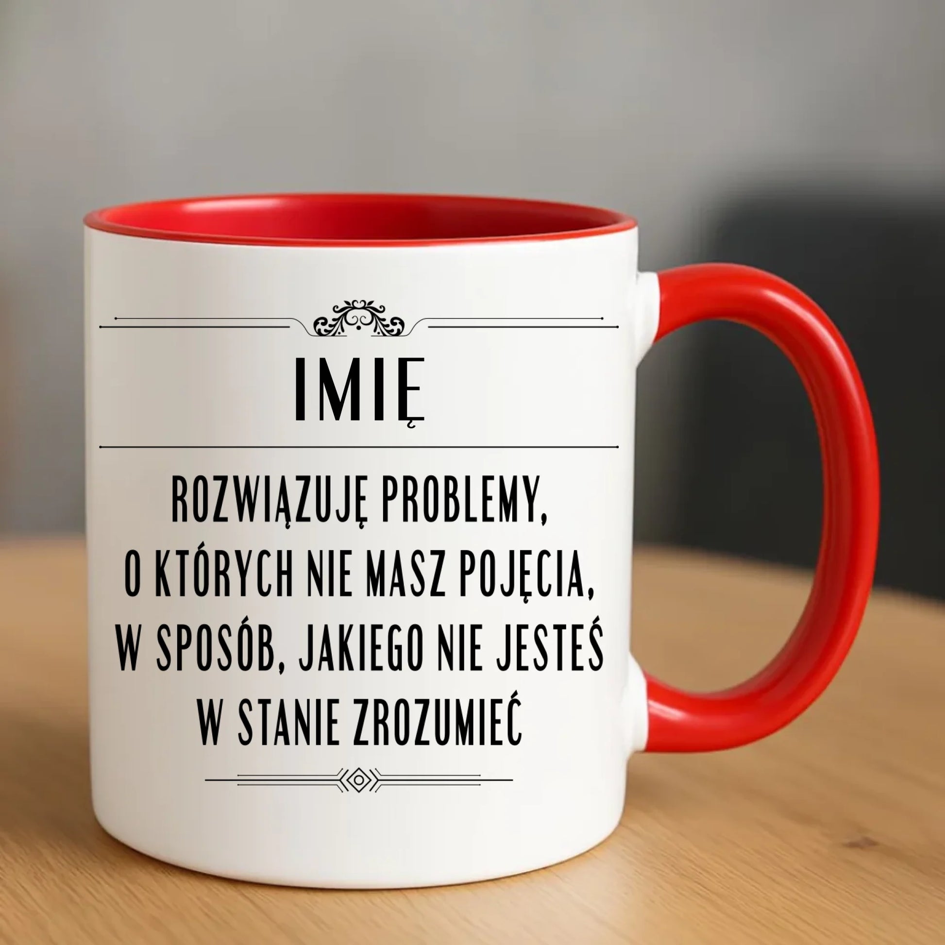 Kubek - Rozwiązuję problemy, o których nie masz pojęcia - personalizowany DZ20 - StoryCups.pl
