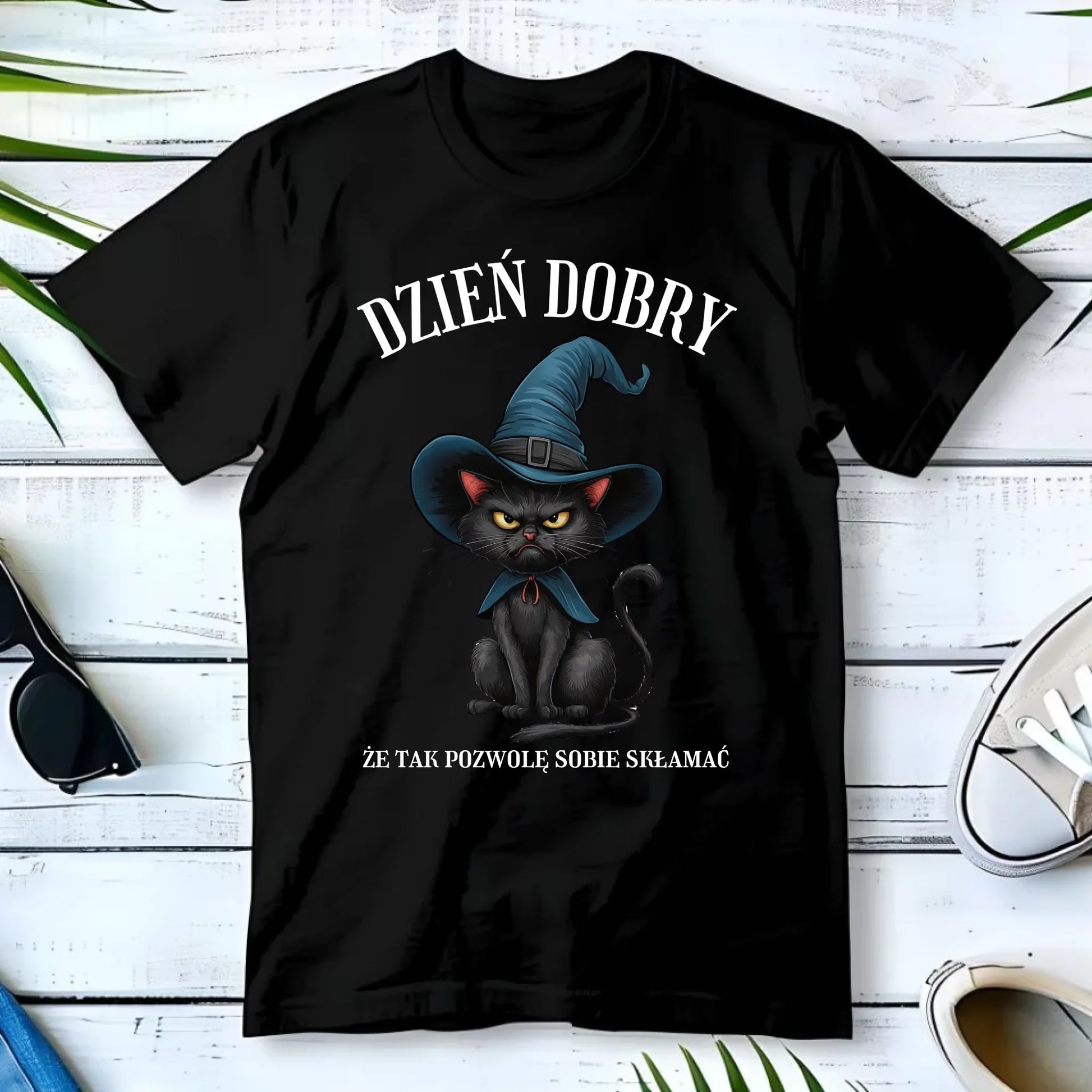 Koszulka męska halloweenowa - Dzień dobry, że tak pozwolę sobie skłamać HL27 - StoryCups.pl