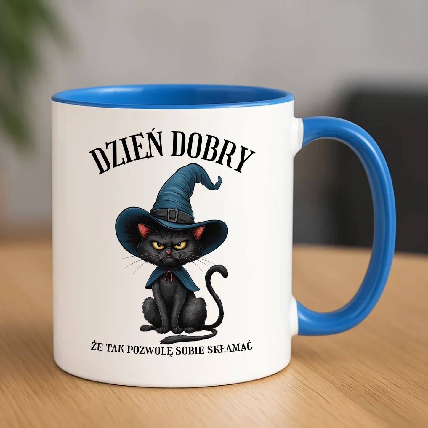 Kubek halloweenowy - Dzień dobry, że tak pozwolę sobie skłamać HL27 - StoryCups.pl