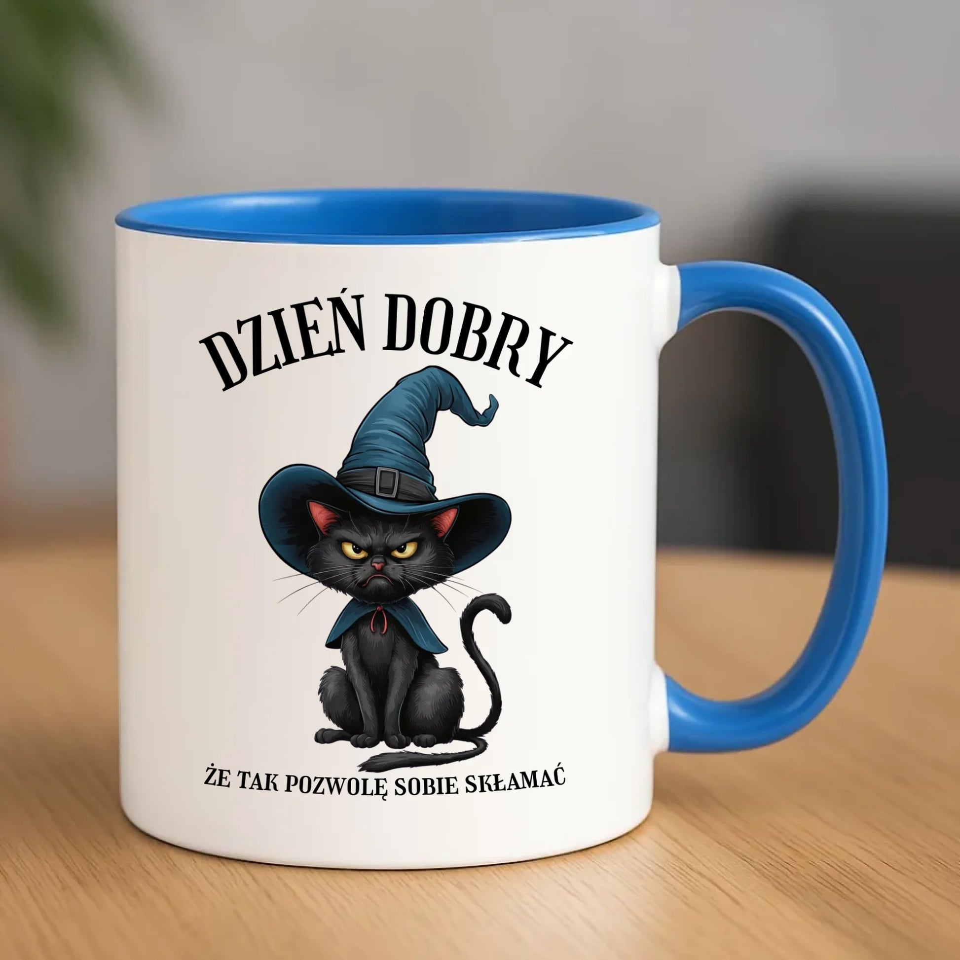 Kubek halloweenowy - Dzień dobry, że tak pozwolę sobie skłamać HL27 - StoryCups.pl