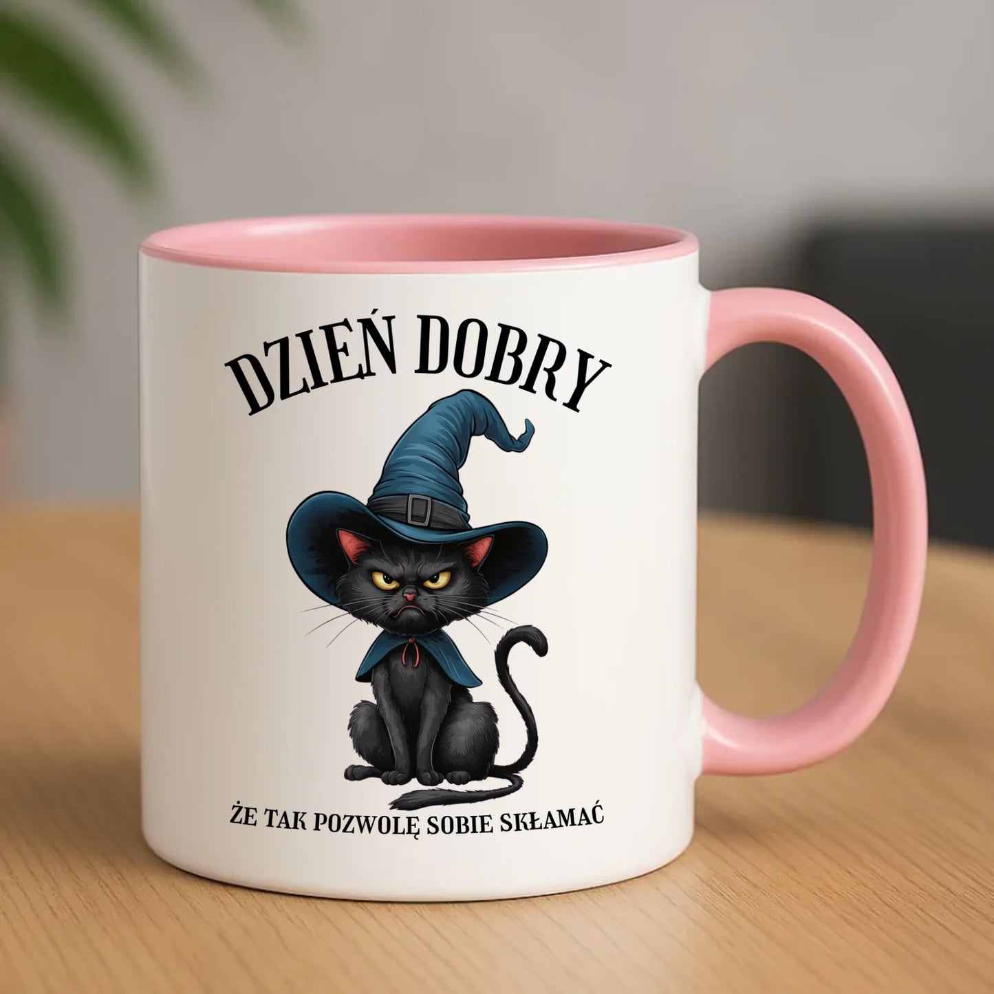 Kubek halloweenowy - Dzień dobry, że tak pozwolę sobie skłamać HL27 - StoryCups.pl