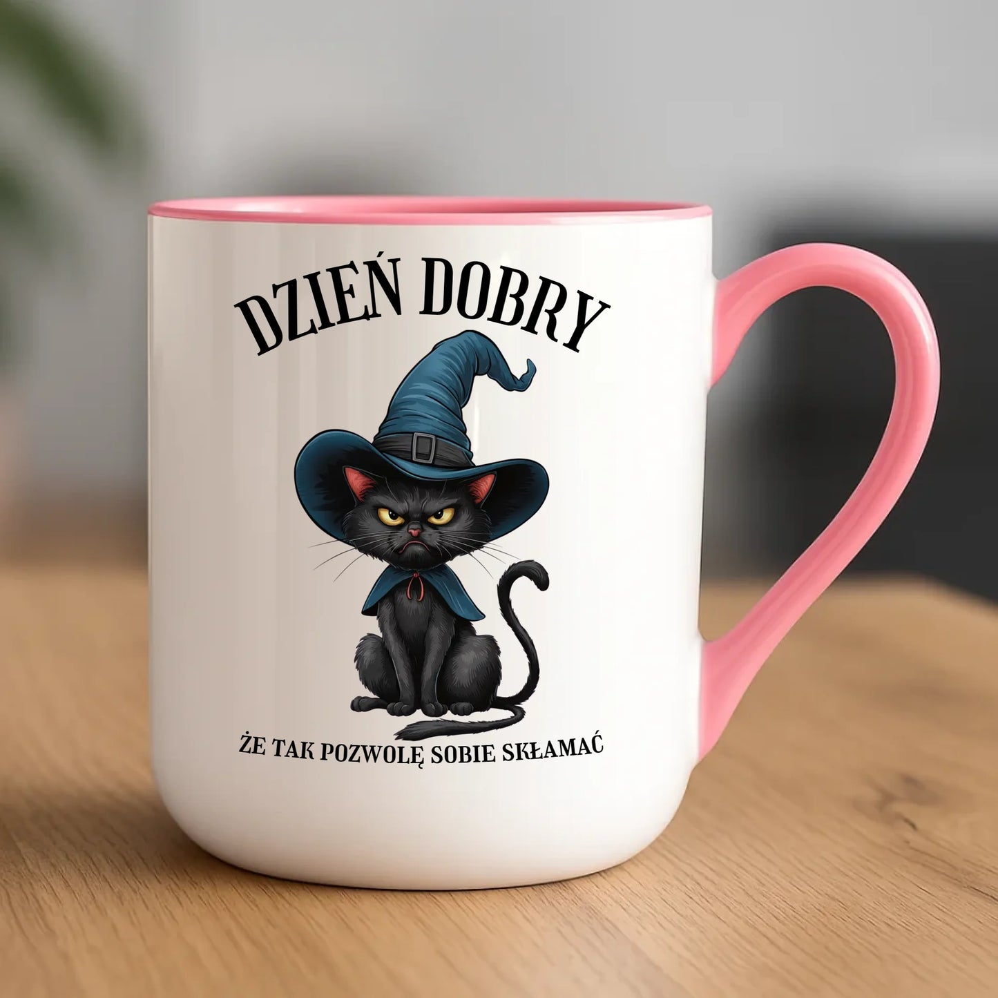 Kubek elegant halloweenowy - Dzień dobry, że tak pozwolę sobie skłamać HL27