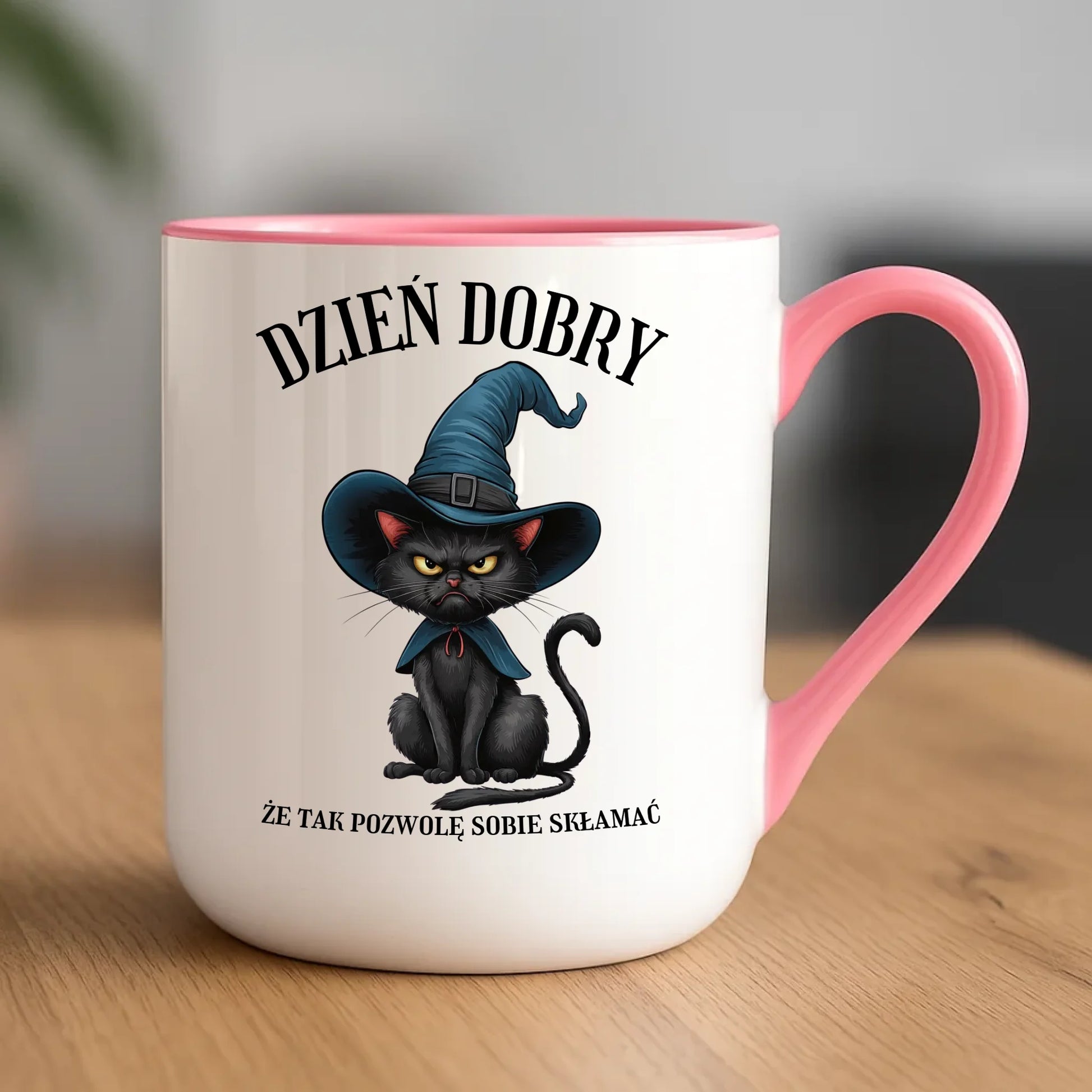 Kubek elegant halloweenowy - Dzień dobry, że tak pozwolę sobie skłamać HL27 - StoryCups.pl