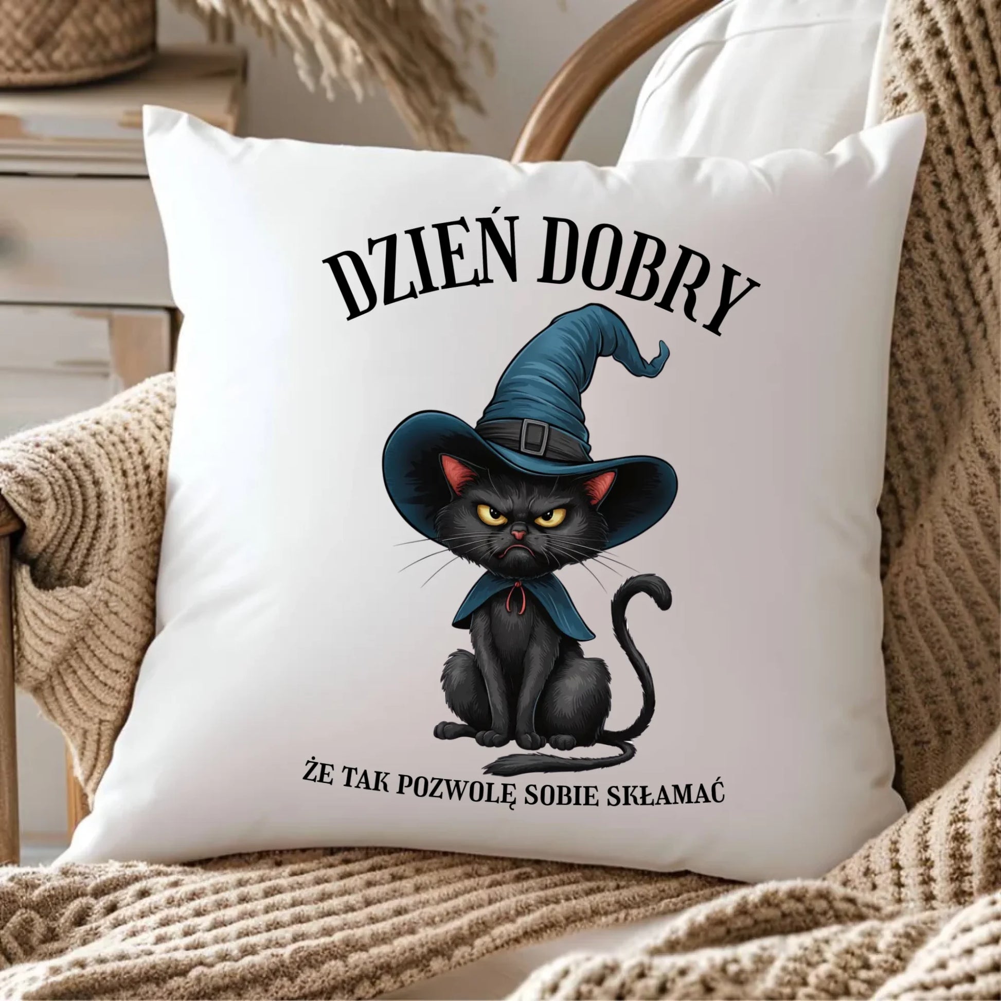 Kubek halloweenowy - Dzień dobry, że tak pozwolę sobie skłamać HL27 - StoryCups.pl