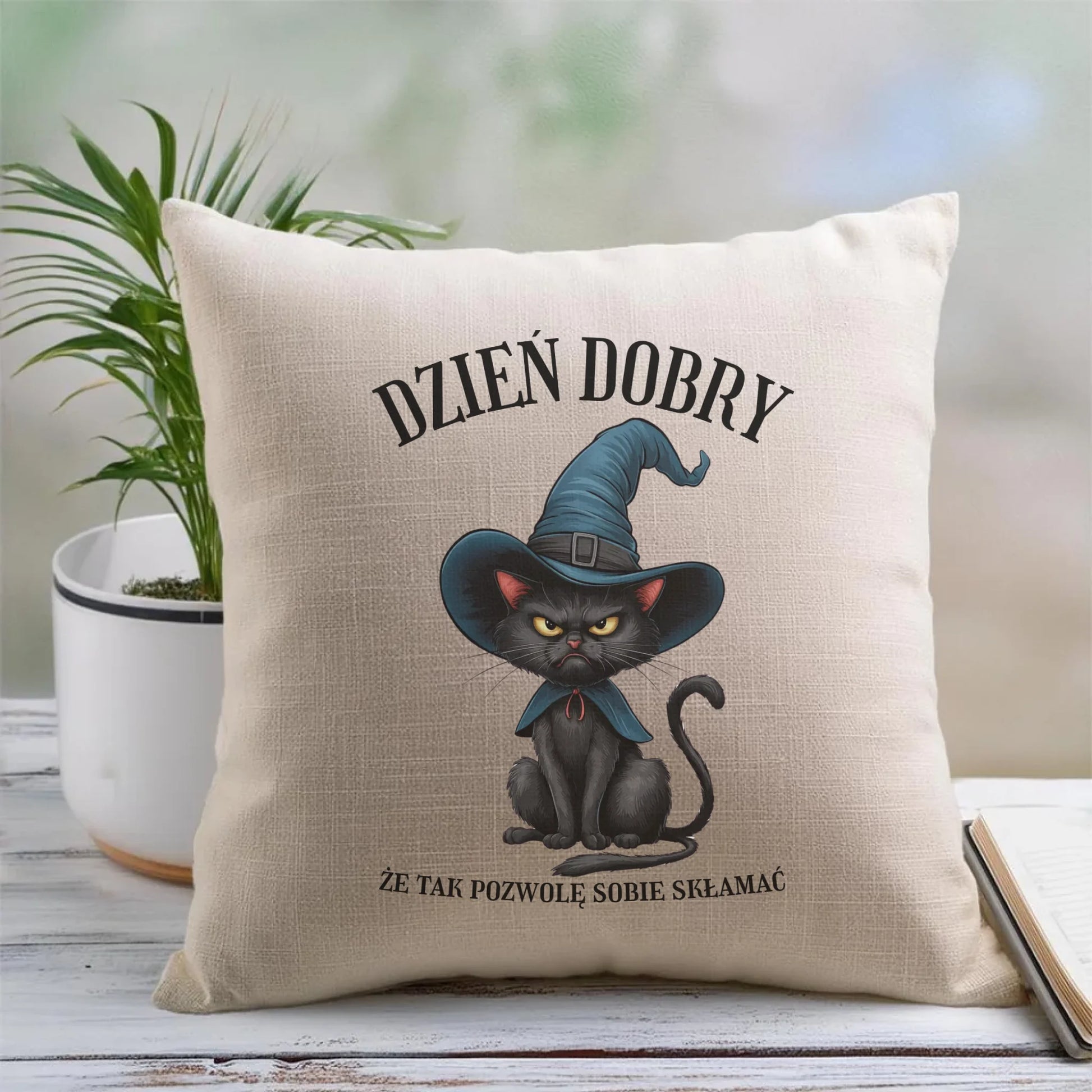 Kubek halloweenowy - Dzień dobry, że tak pozwolę sobie skłamać HL27 - StoryCups.pl