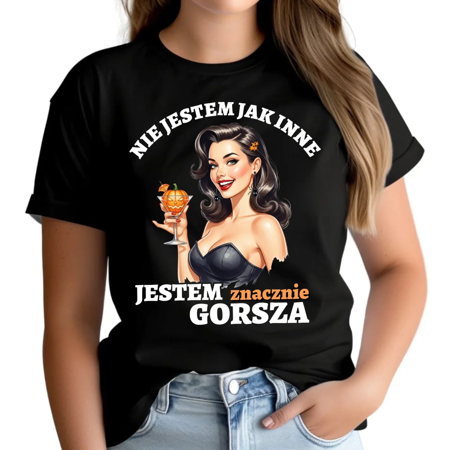Koszulka damska halloweenowa - Nie jestem jak inne HL24 - StoryCups.pl