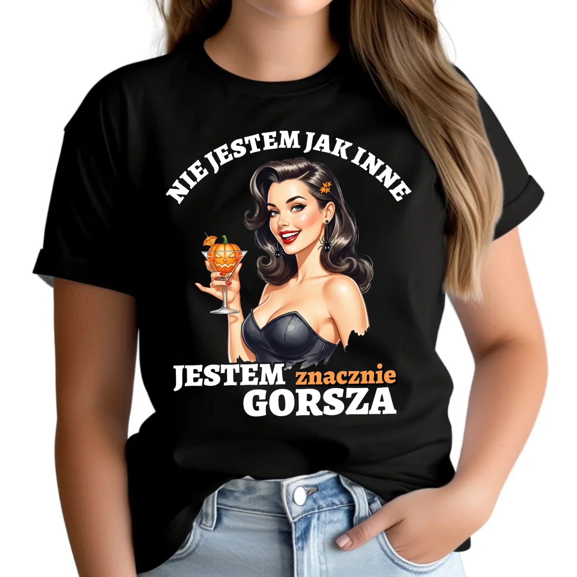 Koszulka damska halloweenowa - Nie jestem jak inne HL24 - StoryCups.pl