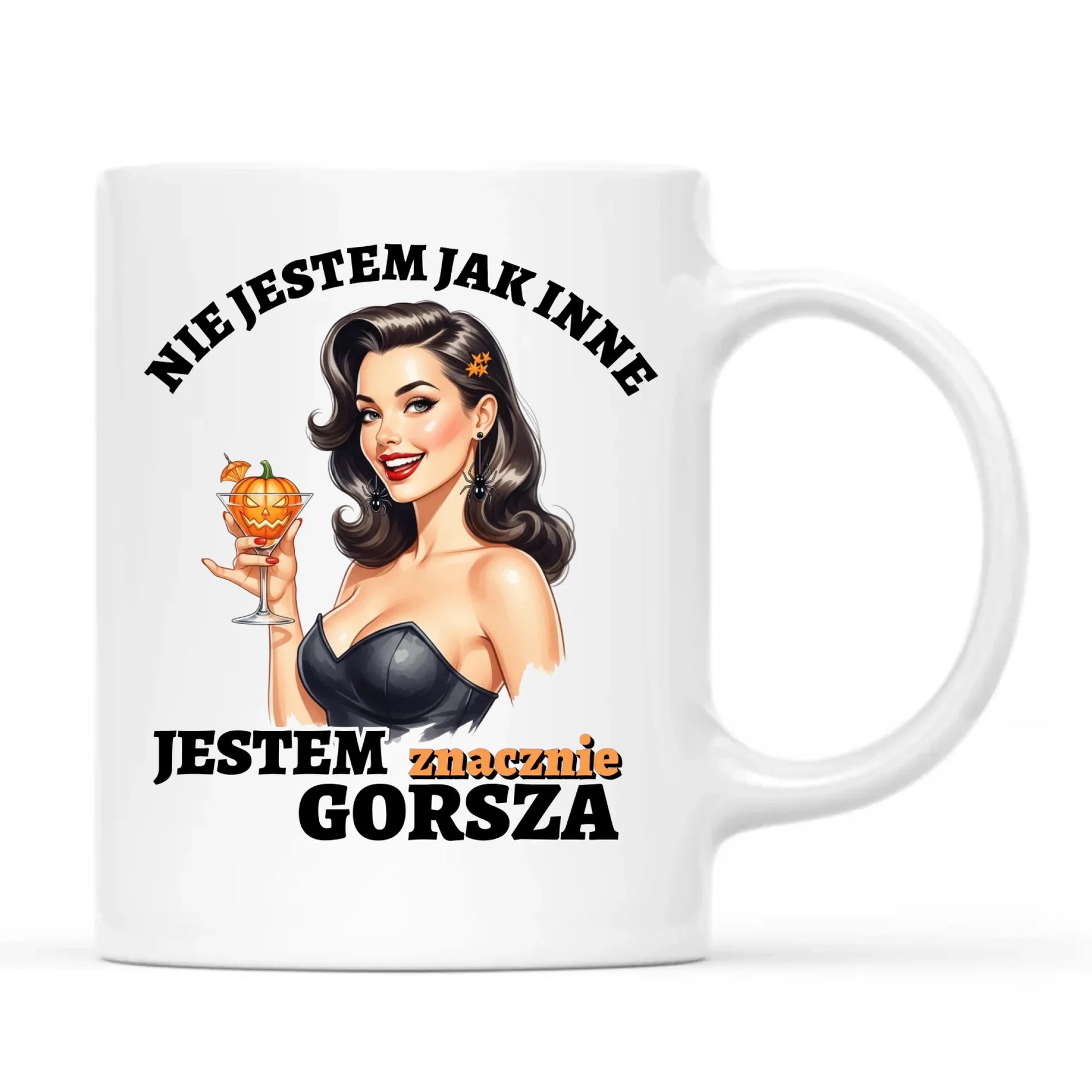 Kubek damski halloweenowy - Nie jestem jak inne HL24 - StoryCups.pl