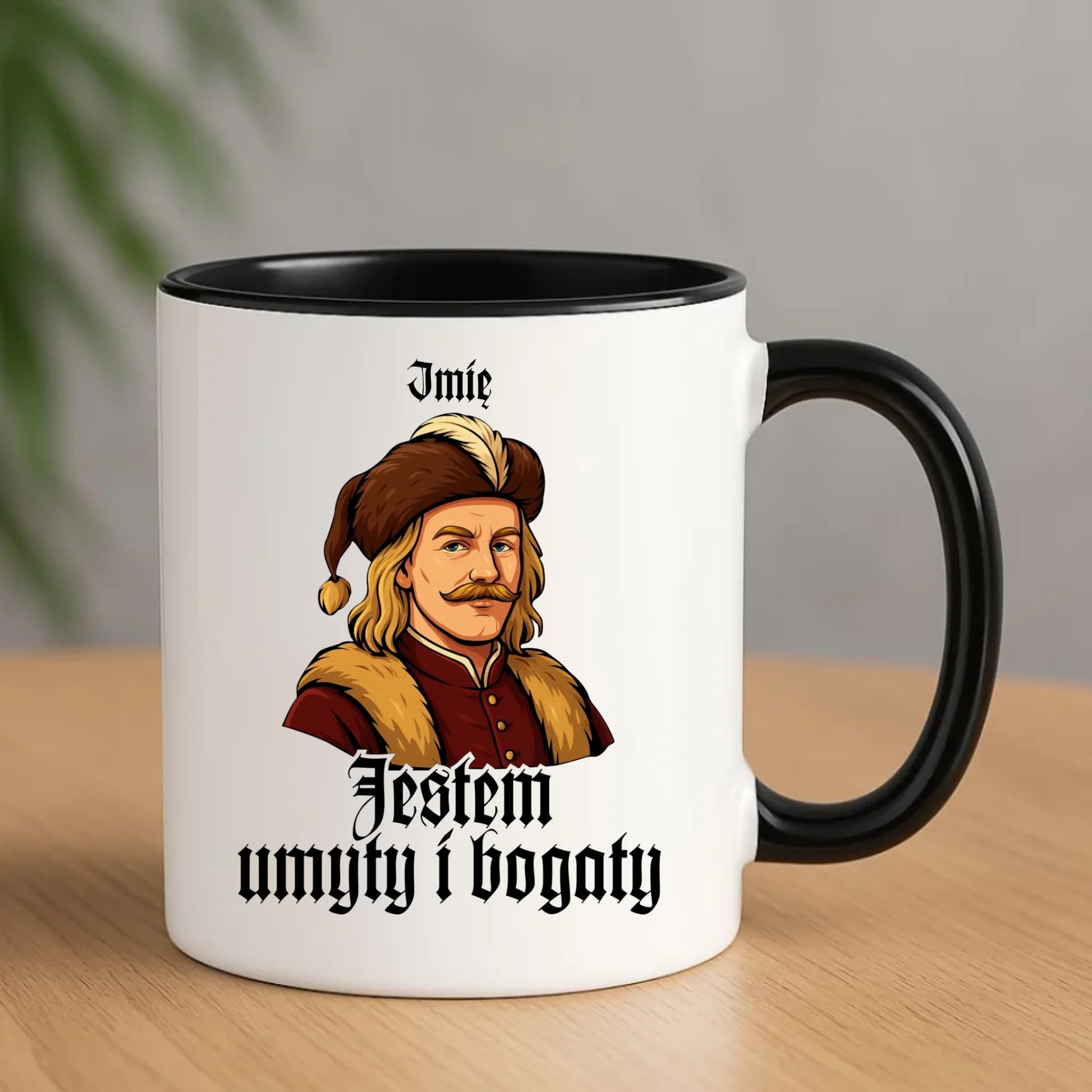 Kubek - Jestem umyty i bogaty - dla fanów serialu 1670 - personalizowany H60 - StoryCups.pl