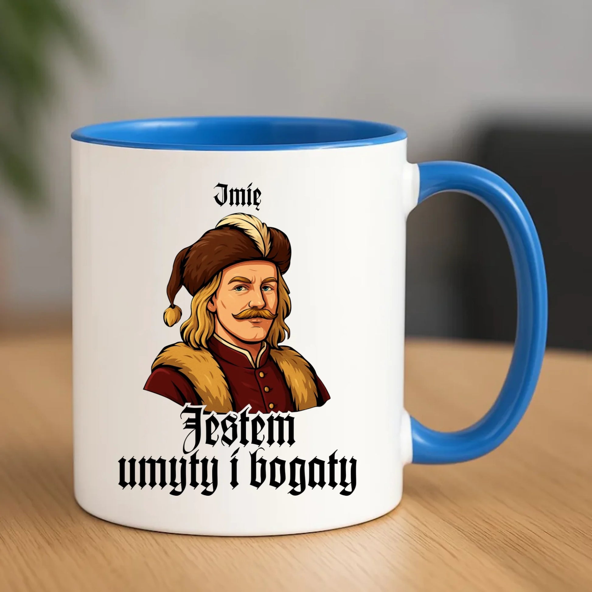 Kubek - Jestem umyty i bogaty - dla fanów serialu 1670 - personalizowany H60 - StoryCups.pl