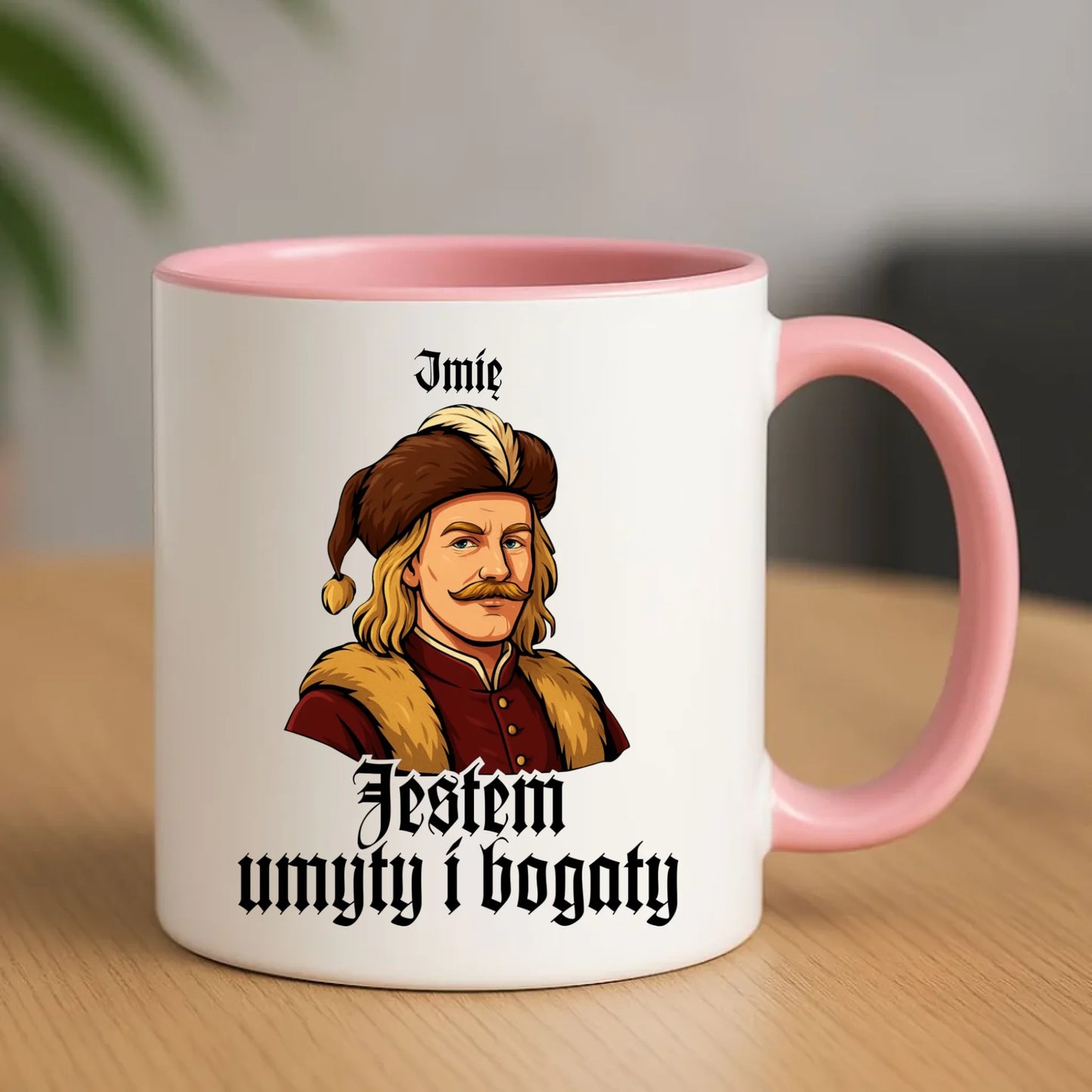 Kubek - Jestem umyty i bogaty - dla fanów serialu 1670 - personalizowany H60 - StoryCups.pl