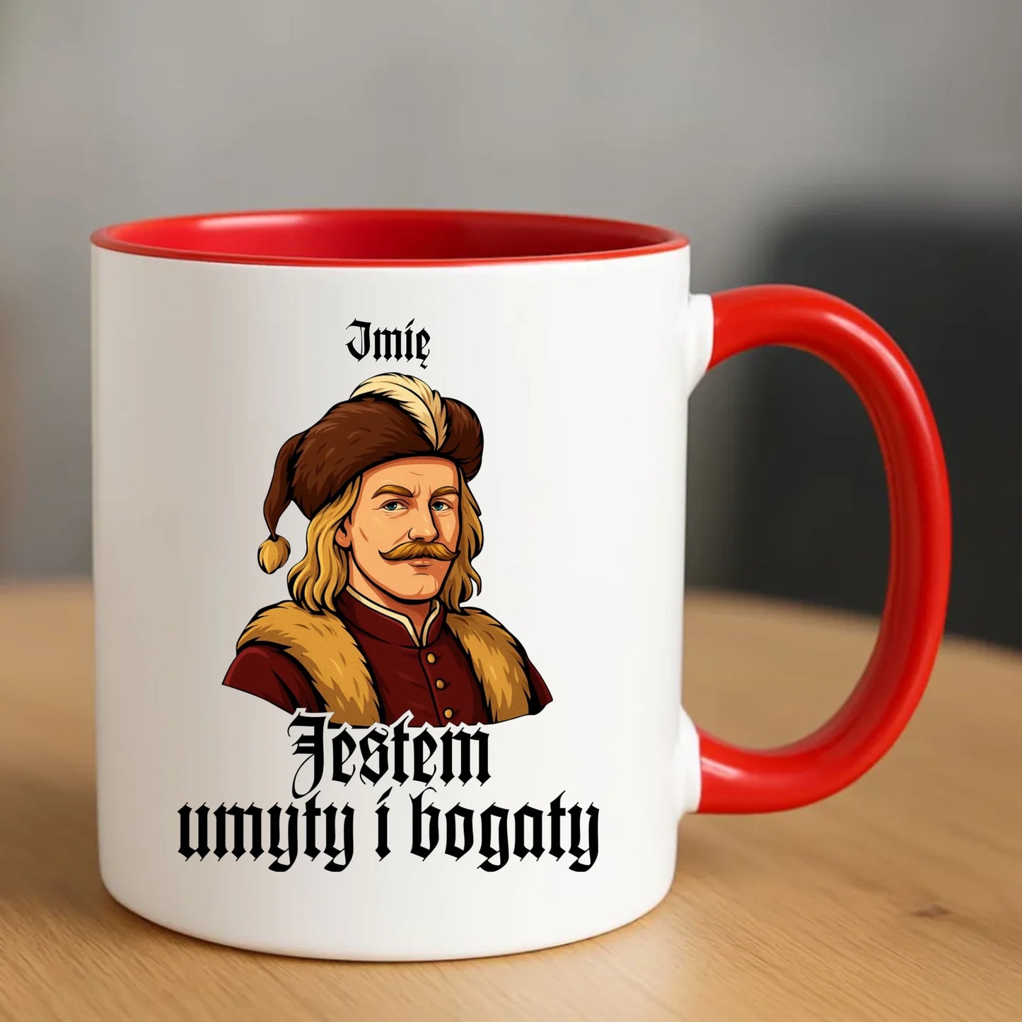 Kubek - Jestem umyty i bogaty - dla fanów serialu 1670 - personalizowany H60 - StoryCups.pl