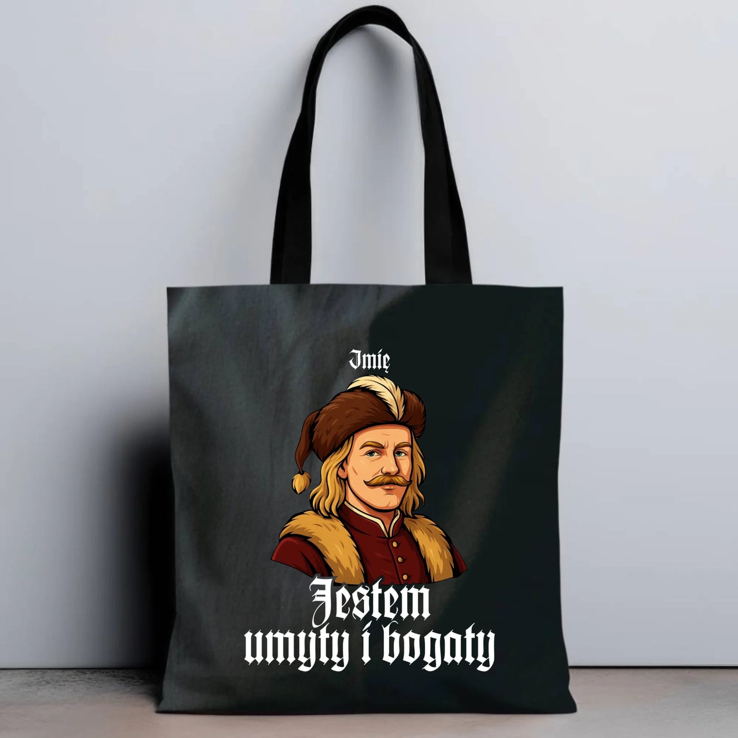 Torba - Jestem umyty i bogaty - dla fanów serialu 1670 - personalizowana H60 - StoryCups.pl