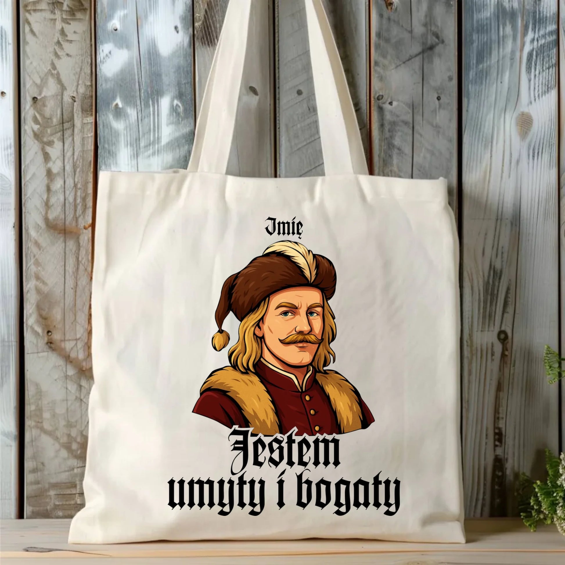 Torba - Jestem umyty i bogaty - dla fanów serialu 1670 - personalizowana H60 - StoryCups.pl