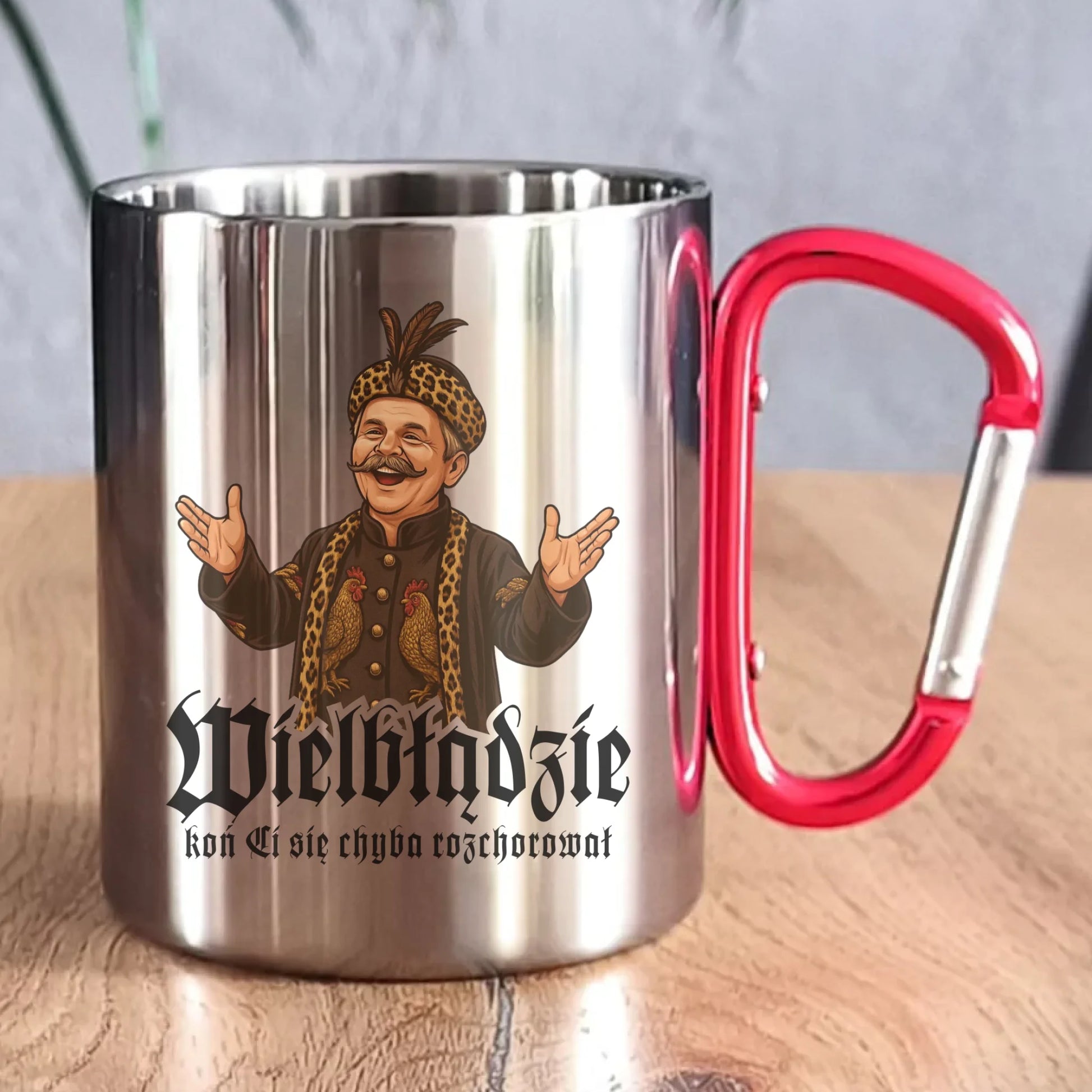 Kubek metalowy - Wielbłądzie, koń Ci się chyba rozchorował - dla fanów serialu 1670 H61 - StoryCups.pl