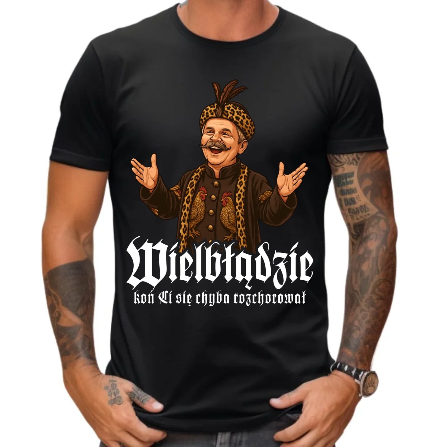 Koszulka męska - Wielbłądzie, koń Ci się chyba rozchorował - dla fanów serialu 1670 H61 - StoryCups.pl