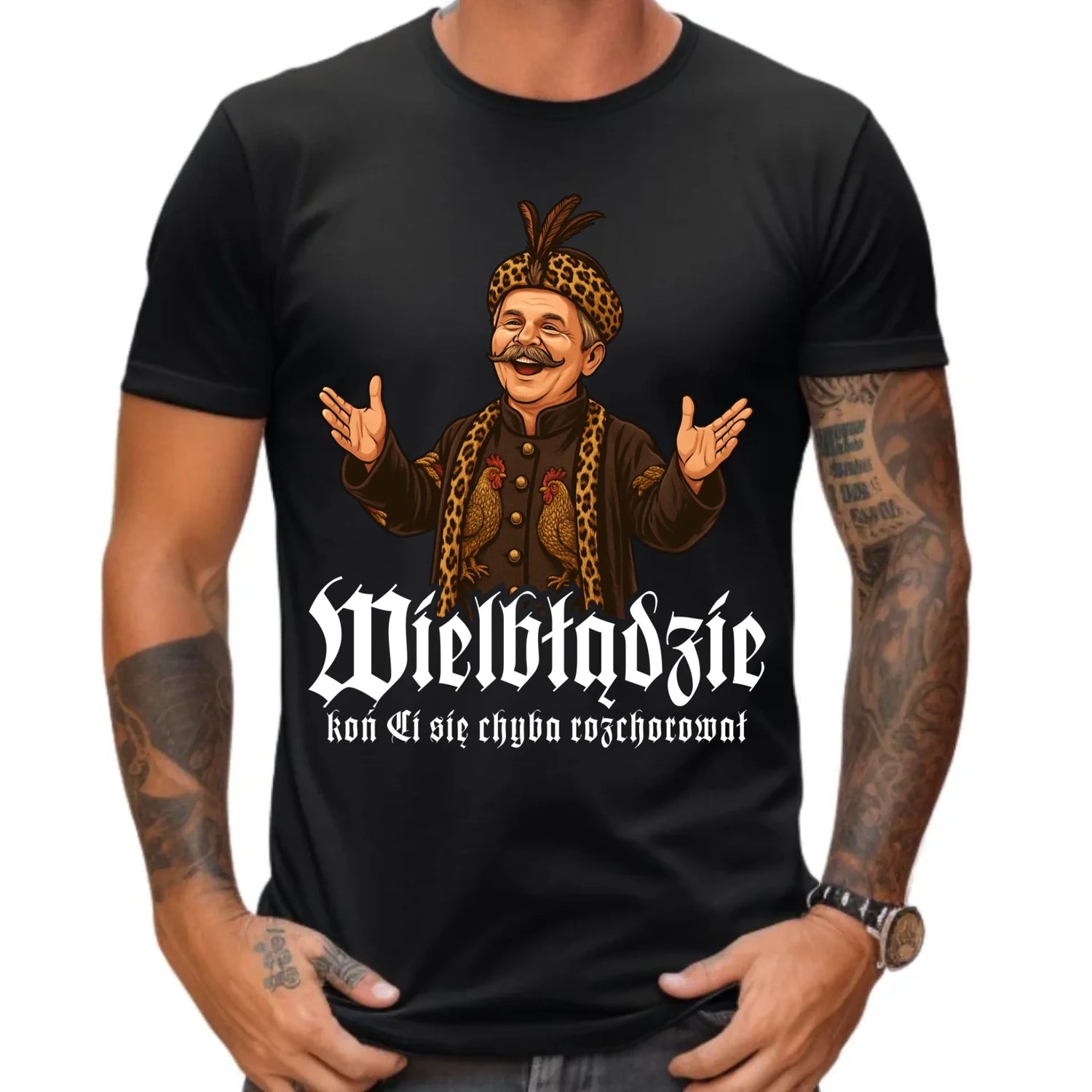 Koszulka męska - Wielbłądzie, koń Ci się chyba rozchorował - dla fanów serialu 1670 H61 - StoryCups.pl