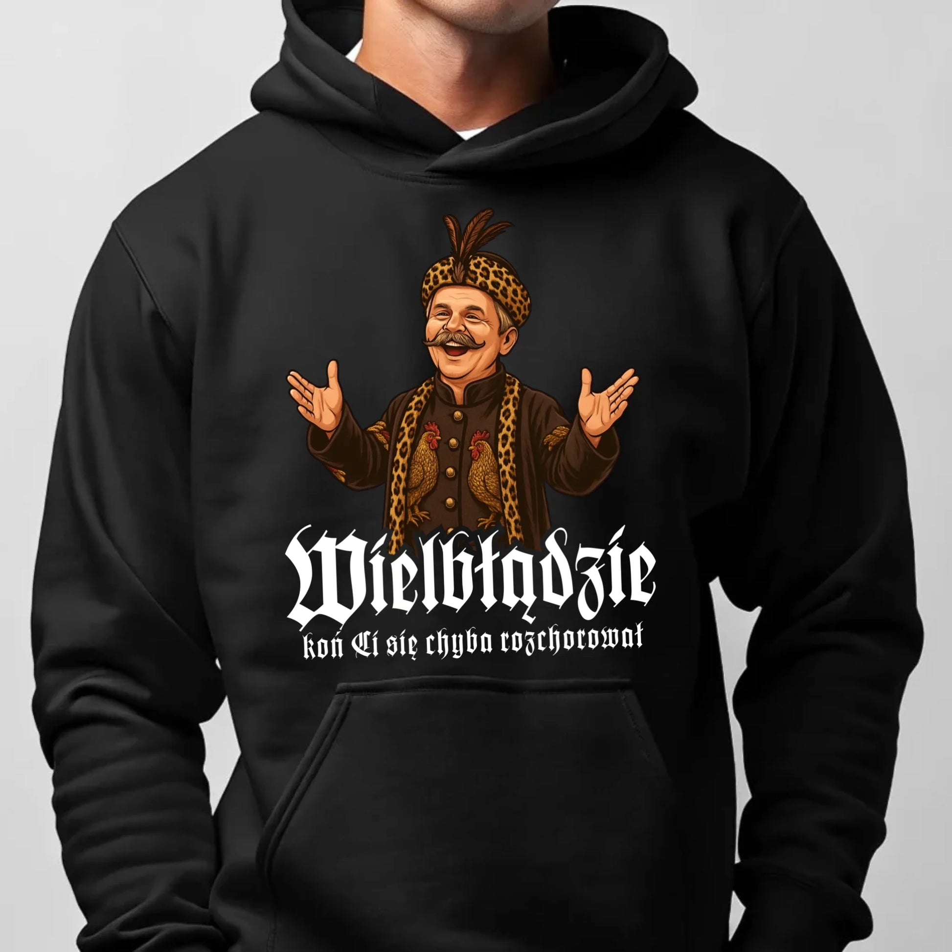 Bluza męska z kapturem - Wielbłądzie, koń Ci się chyba rozchorował - dla fanów serialu 1670 H61 - StoryCups.pl