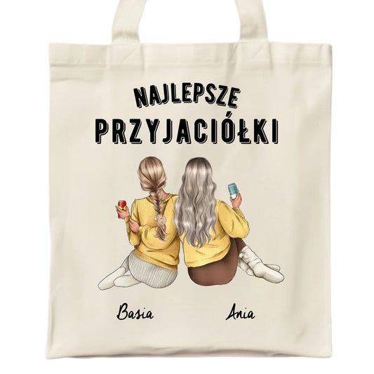 Torba - prezent dla przyjaciółek - Najlepsze przyjaciółki 2-4 osób - personalizowana PR01 - StoryCups.pl