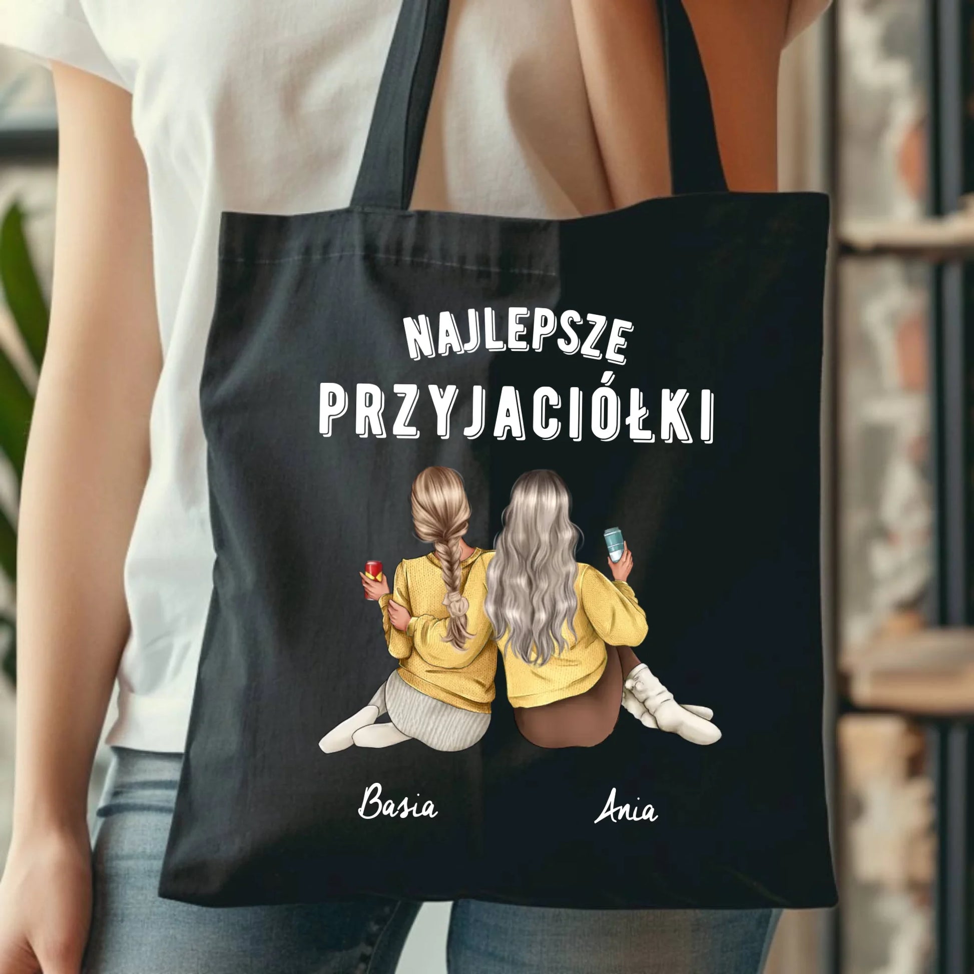Torba - prezent dla przyjaciółek - Najlepsze przyjaciółki 2-4 osób - personalizowana PR01 - StoryCups.pl