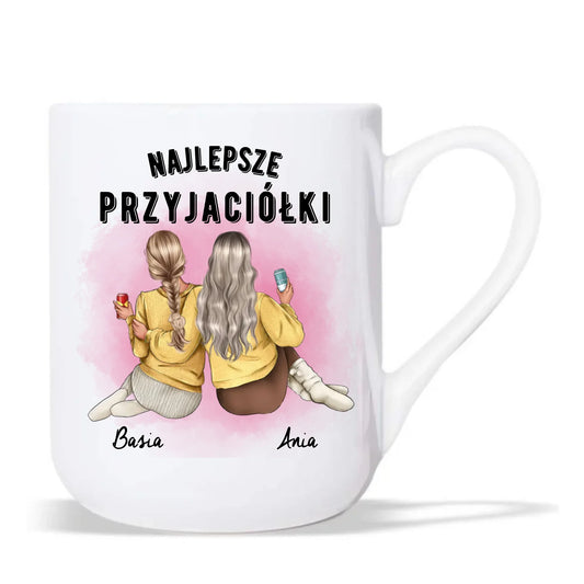 Kubek elegant - prezent dla przyjaciółek - Najlepsze przyjaciółki 2-4 osób - personalizowany PR01 - StoryCups.pl