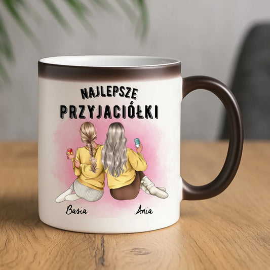 Kubek magiczny - prezent dla przyjaciółek - Najlepsze przyjaciółki 2-4 osób - personalizowany PR01 - StoryCups.pl