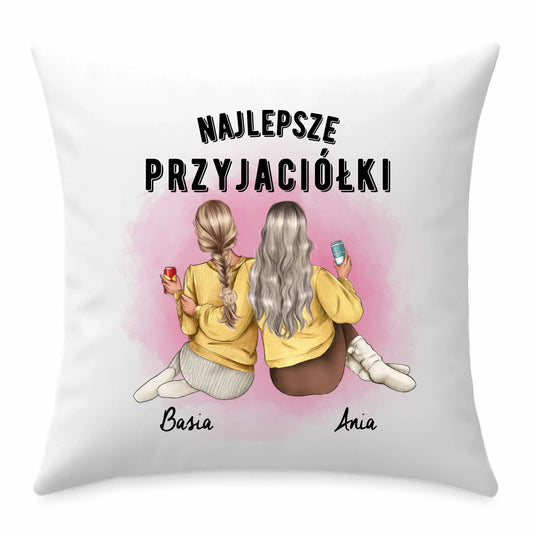 Poduszka - prezent dla przyjaciółek - Najlepsze przyjaciółki 2-4 osób - personalizowana PR01 - StoryCups.pl