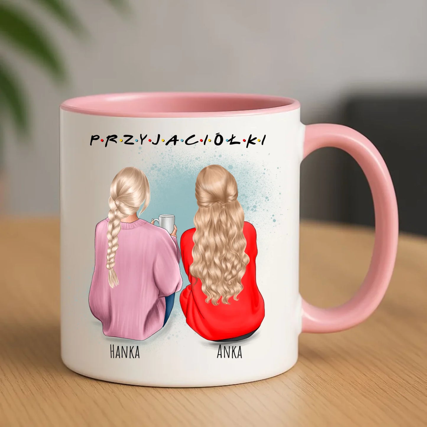 Kubek - prezent dla przyjaciółki - personalizowane postacie 2-4 osoby PR02 - StoryCups.pl