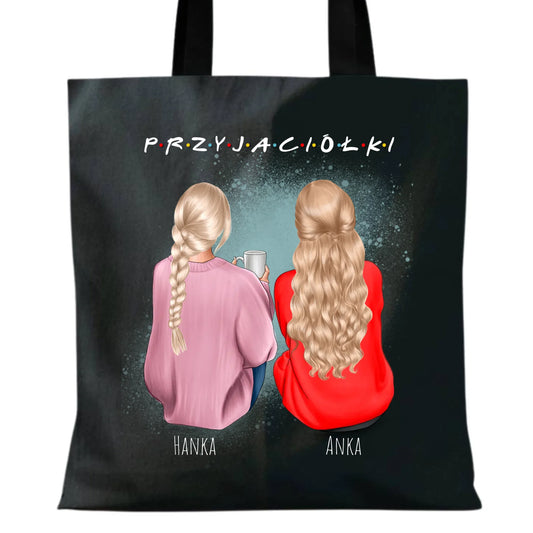 Torba - prezent dla przyjaciółki - personalizowane postacie 2-4 osoby PR02 - StoryCups.pl