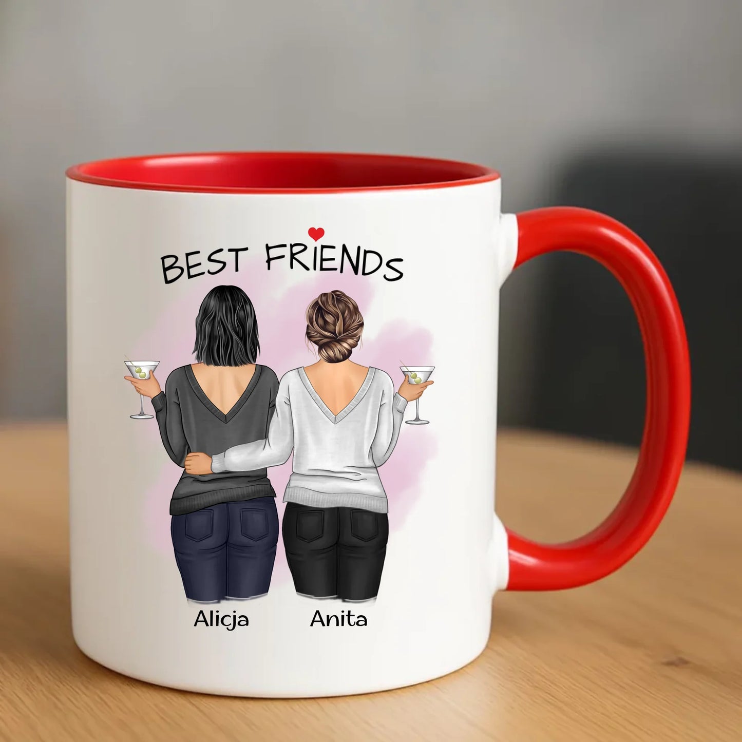 Kubek - prezent dla przyjaciółki - Best Friends - personalizowane postacie 2-4 osoby PR03 - StoryCups.pl