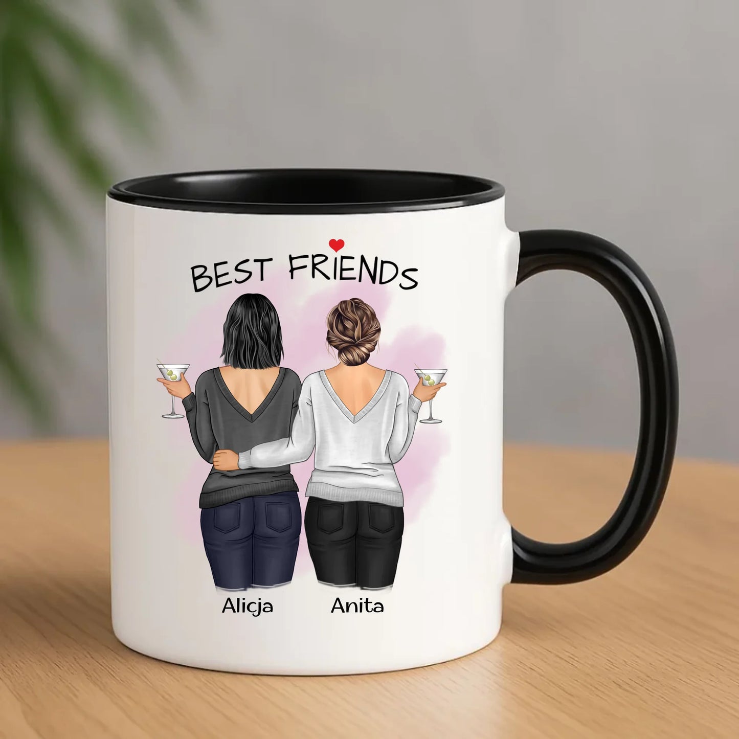 Kubek - prezent dla przyjaciółki - Best Friends - personalizowane postacie 2-4 osoby PR03 - StoryCups.pl