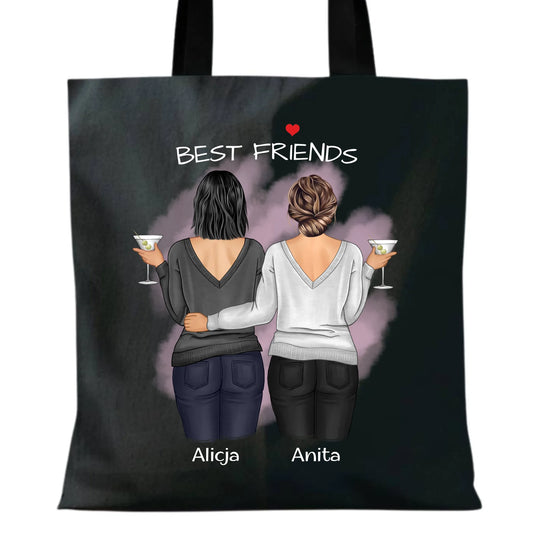 Torba - prezent dla przyjaciółki - Best Friends - personalizowane postacie 2-4 osoby PR03 - StoryCups.pl