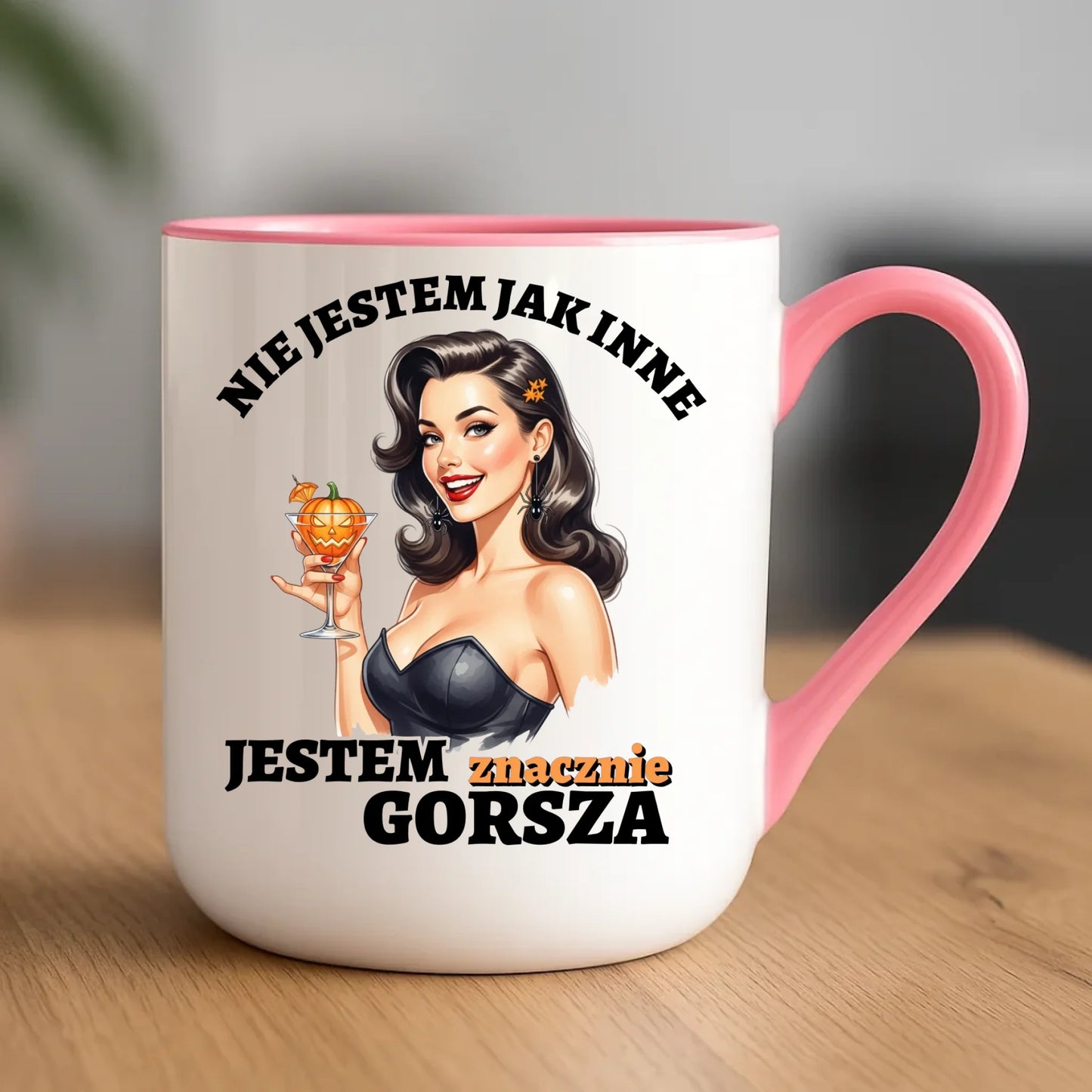 Kubek elegant halloweenowy - Nie jestem jak inne HL24