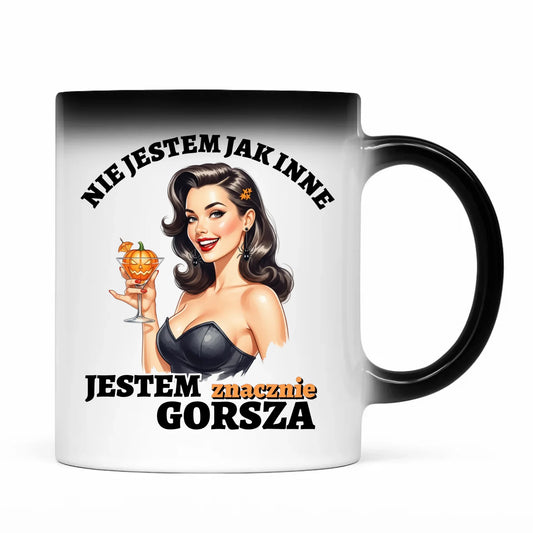 Kubek magiczny halloweenowy - Nie jestem jak inne HL24