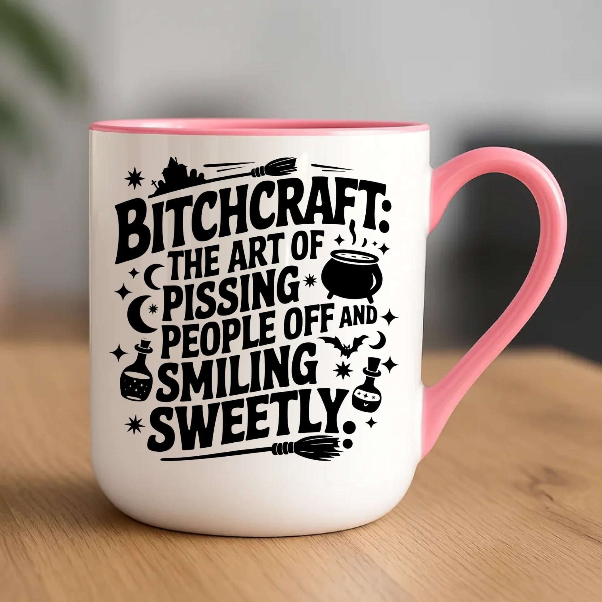 Kubek elegant na Halloween - Bitchcraft HL25 - StoryCups.pl