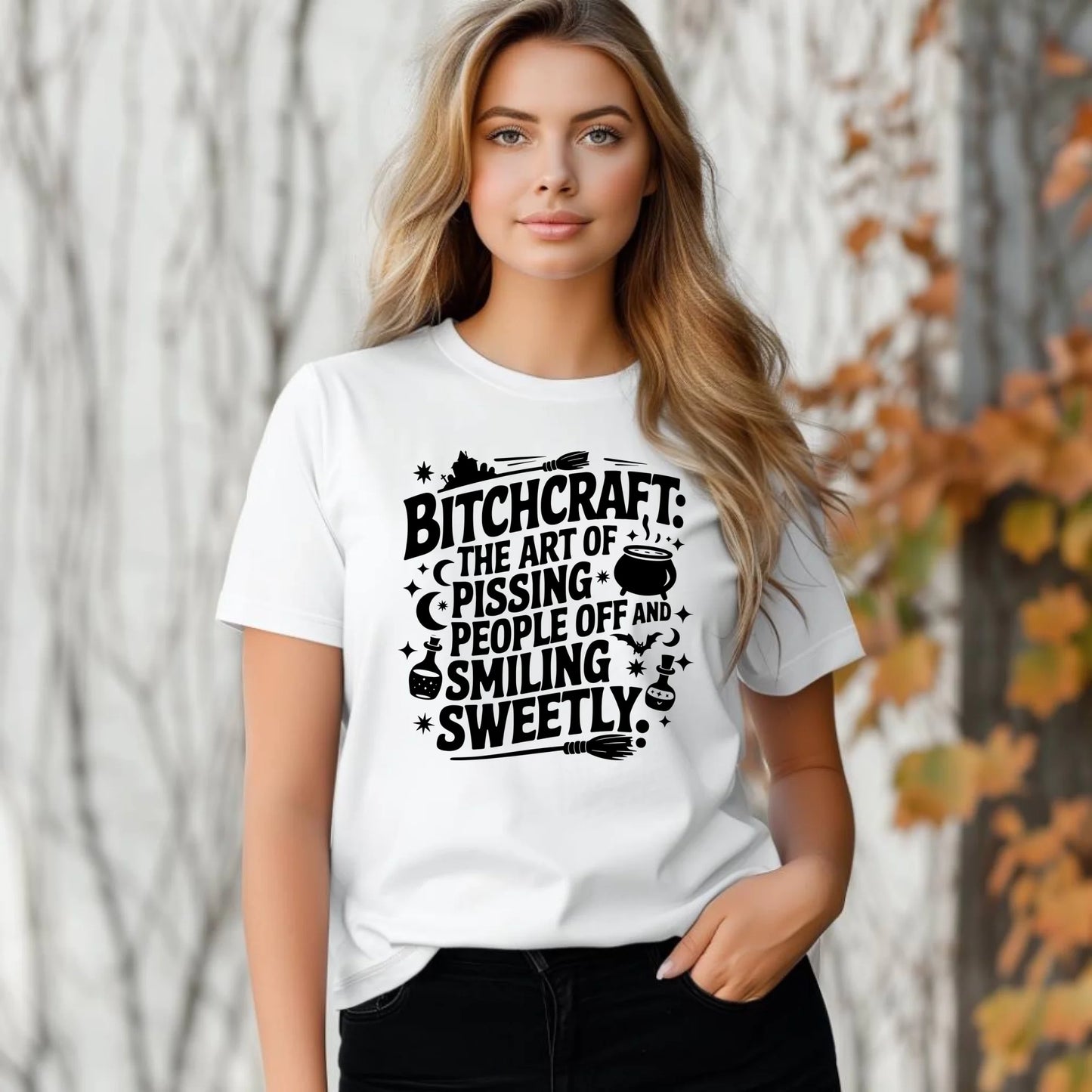 Koszulka damska na Halloween - Bitchcraft HL25