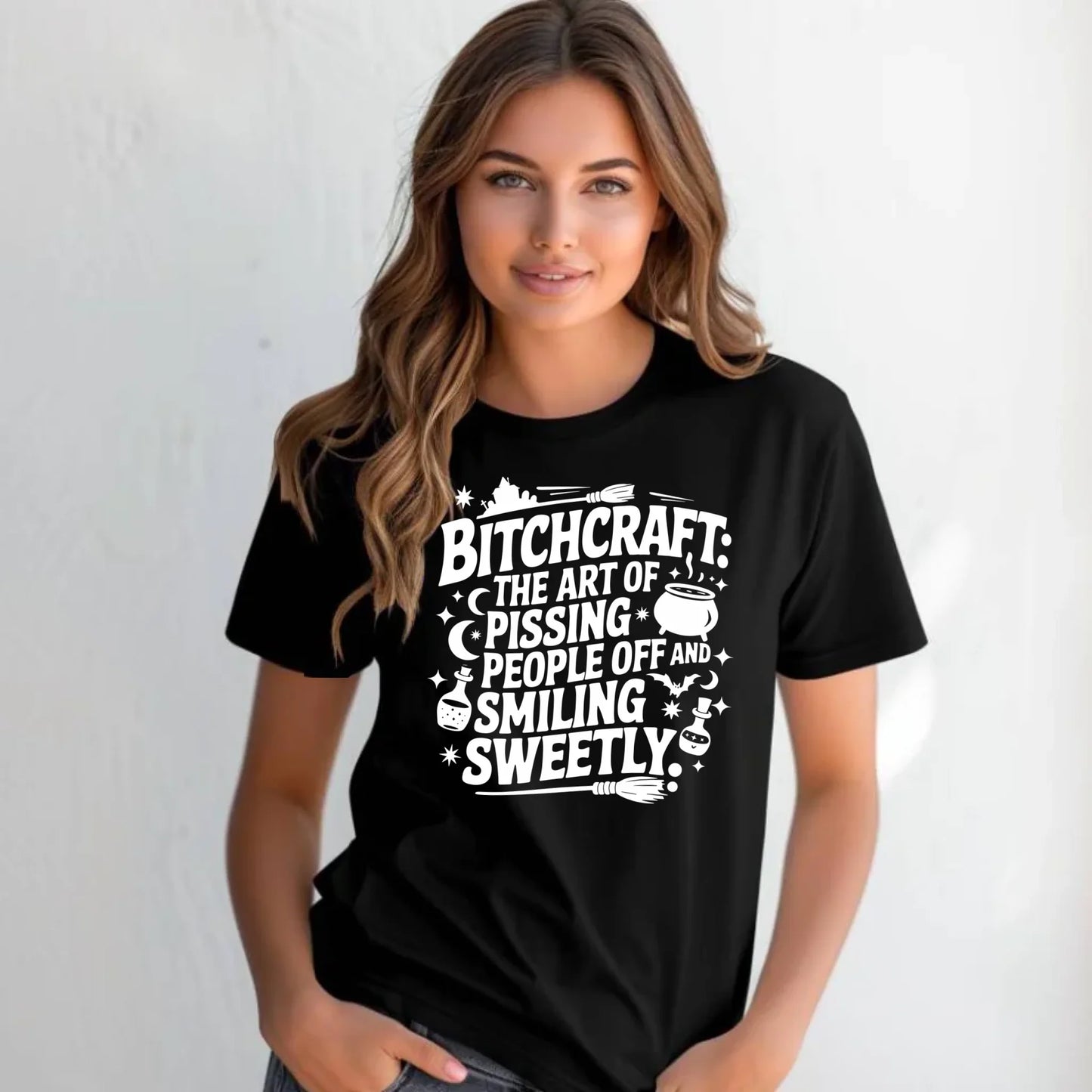 Koszulka damska na Halloween - Bitchcraft HL25