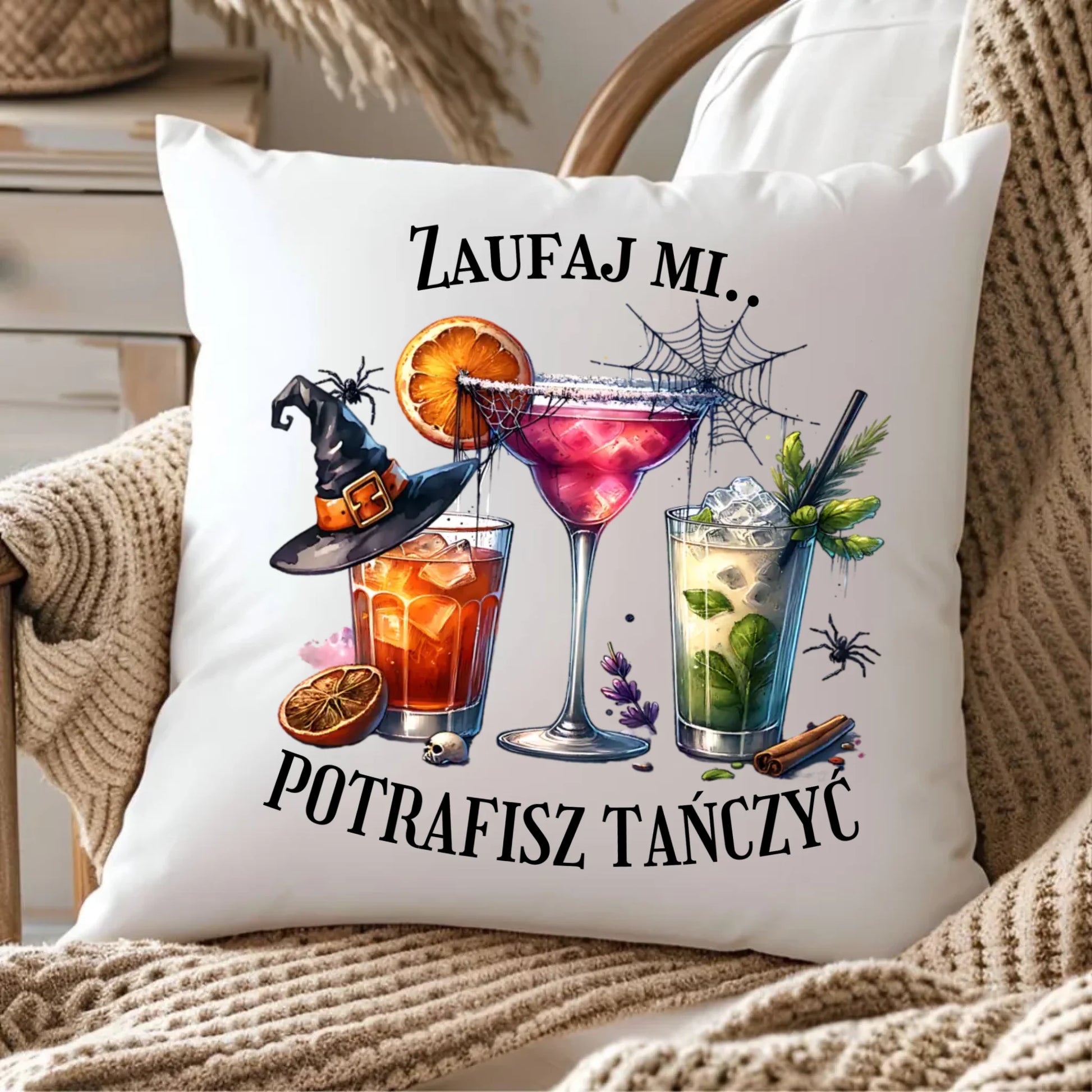 Poduszka na Halloween - Zaufaj mi potrafisz tańczyć HL26 - StoryCups.pl